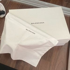 Balenciaga box + shoe bag